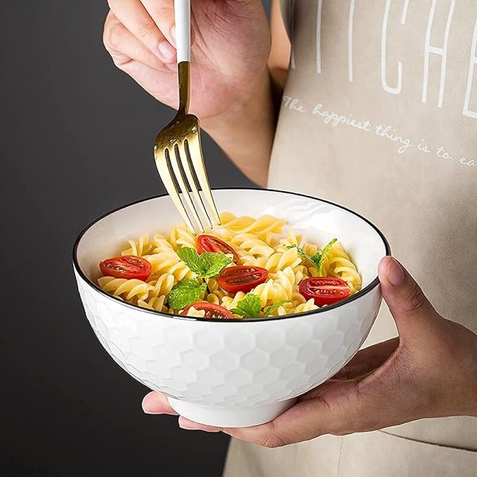 Dining Plate Set 56-Piece White Dinnerware Sets Modern European Dinner Plate and Bowl Set Table Service for 10-12 Phnom High-end Tableware Set